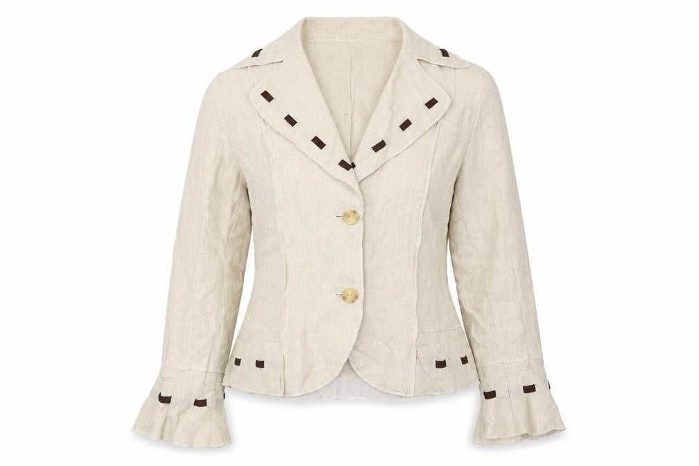 Womens UK Size 12 Marks and Spencer Regular Beige Blazer