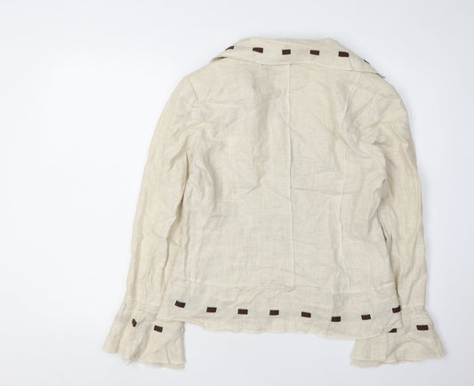 Marks and Spencer Beige Women's Blazer Size 12