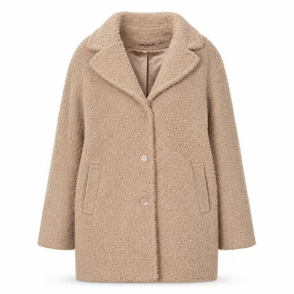 Womens UK Size 12 Oasis Beige Overcoat