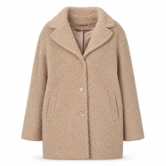 Womens UK Size 12 Oasis Beige Overcoat