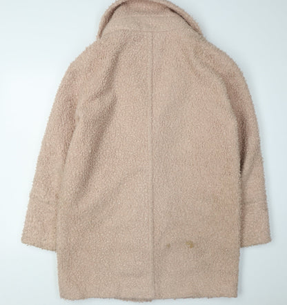 Womens UK Size 12 Oasis Beige Overcoat