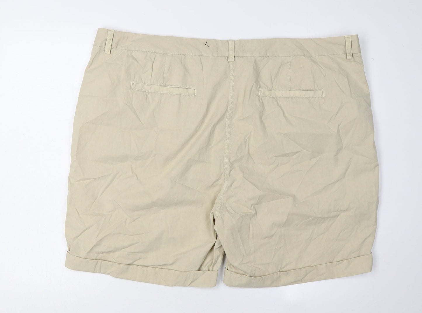 Marks and Spencer Women's Beige Chino Shorts Size 24