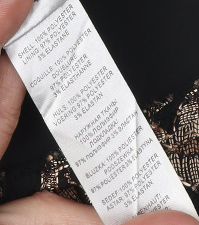 Little Mistress Women’s Black A-Line Floral Dress