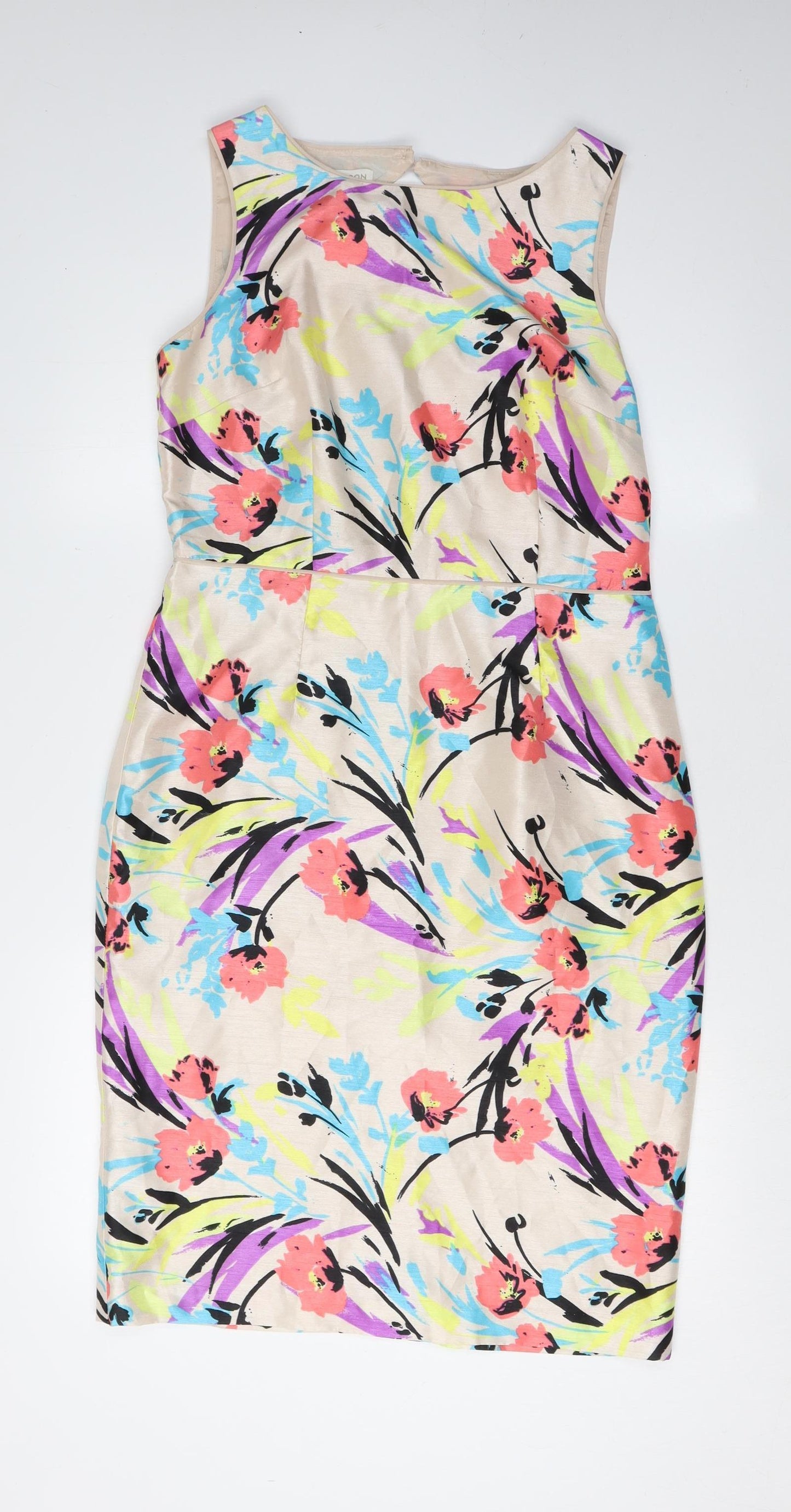 Monsoon Women's Multicoloured Shift Dress Size 12