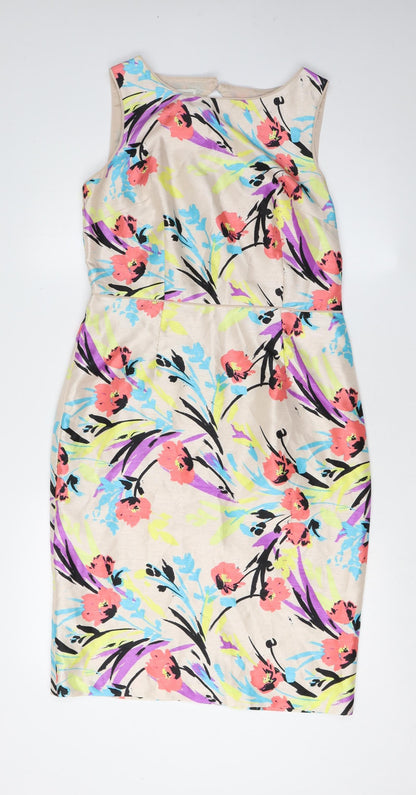 Monsoon Women's Multicoloured Shift Dress Size 12