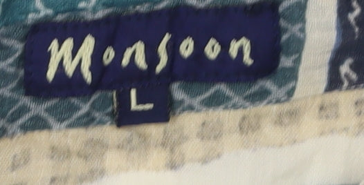 Monsoon Women's Floral Collared Shirt Dress Multicoloured L