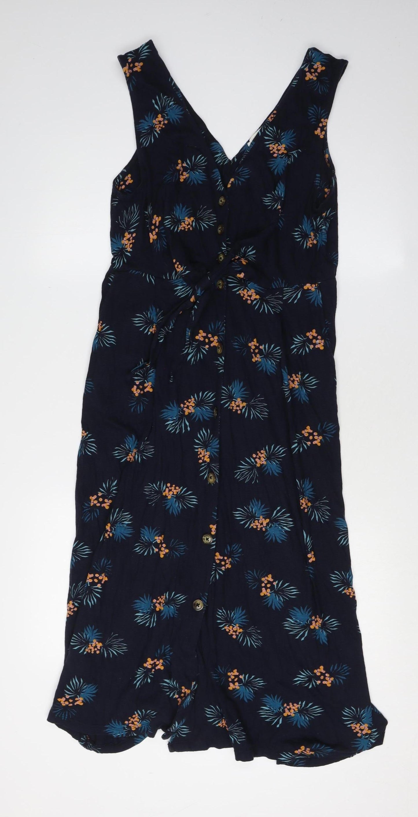 Monsoon Women’s Blue Floral Viscose Dress L