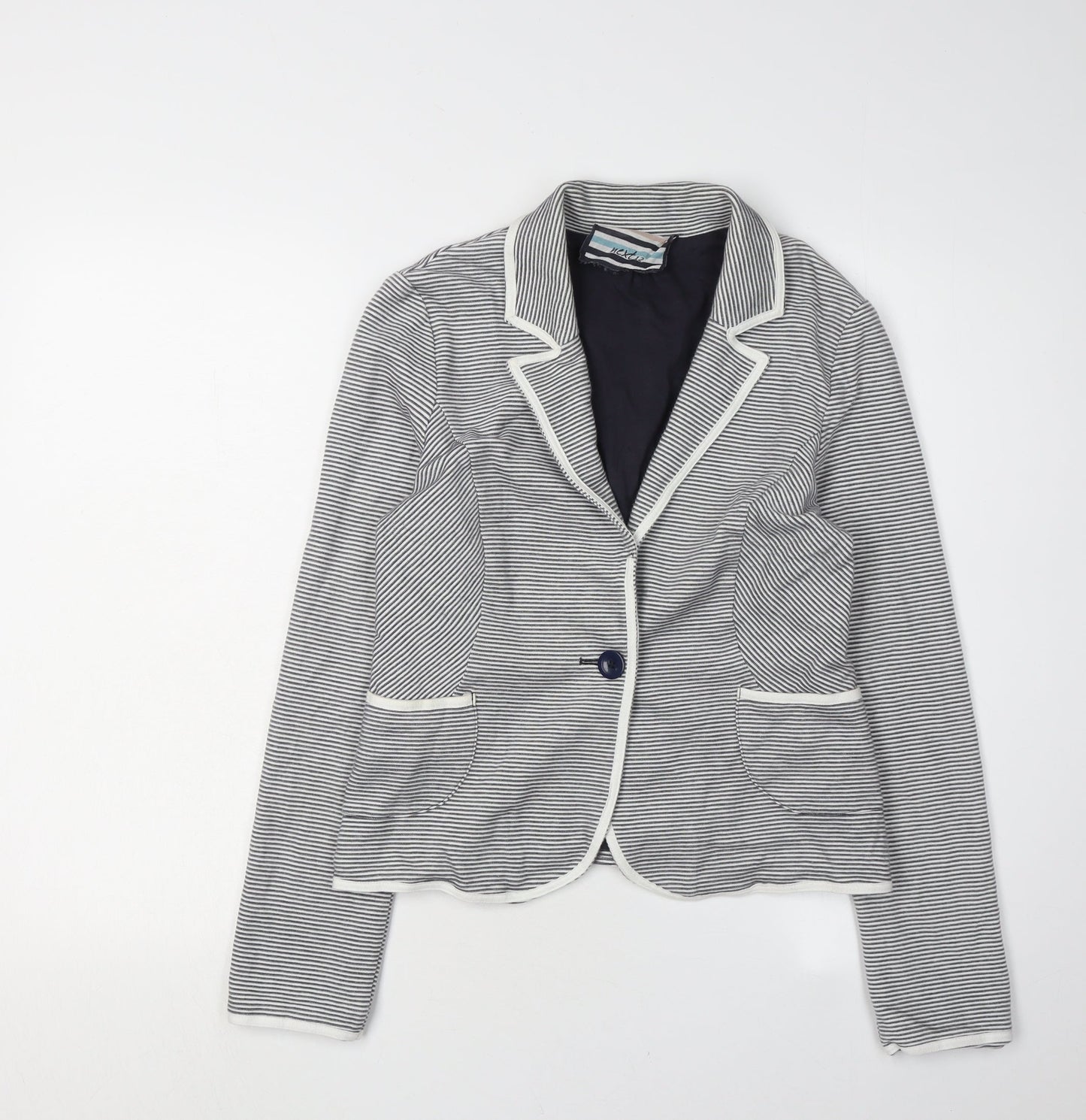 Next Women's Black Striped Blazer Size 12