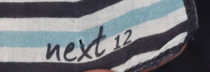 Next Women's Black Striped Blazer Size 12