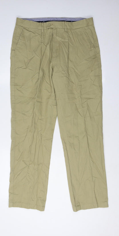 Samuel Windsor Men's Beige Chino Trousers, Size 34