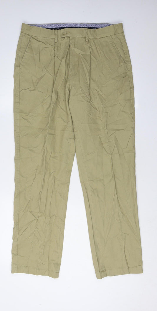 Samuel Windsor Men's Beige Chino Trousers, Size 34