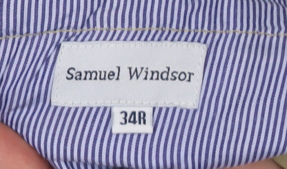 Samuel Windsor Men's Beige Chino Trousers, Size 34