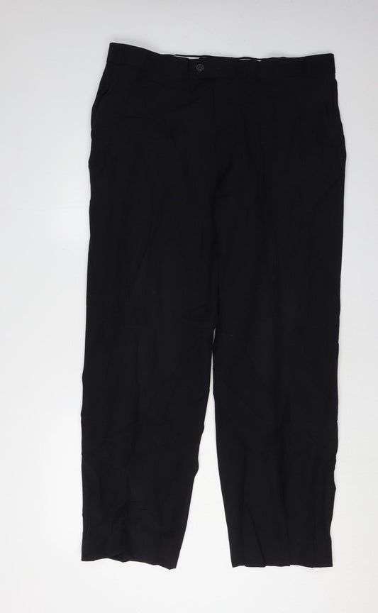 St Michael Black Men's Trousers 38in Waist
