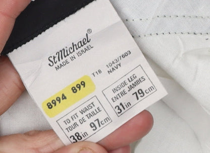 St Michael Black Men's Trousers 38in Waist