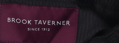 Brook Taverner Men's Black Dress Pants W36 Wool Blend