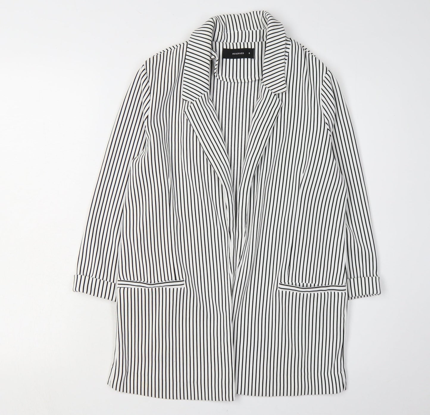 Reserved Women's Black Striped Blazer - Small