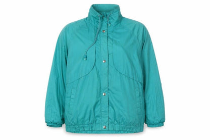 Womens UK Size 16 C&A Green Windbreaker Coat