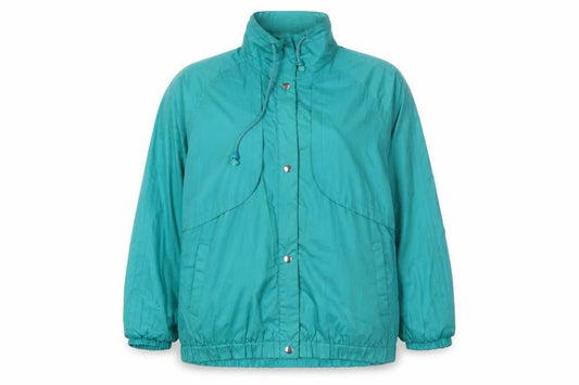 Womens UK Size 16 C&A Green Windbreaker Coat