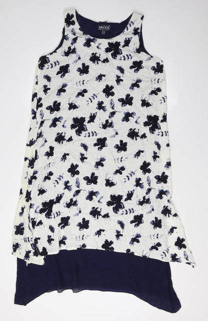 Saloos Women’s Multicoloured UK 12 Floral Hi-Low Dress