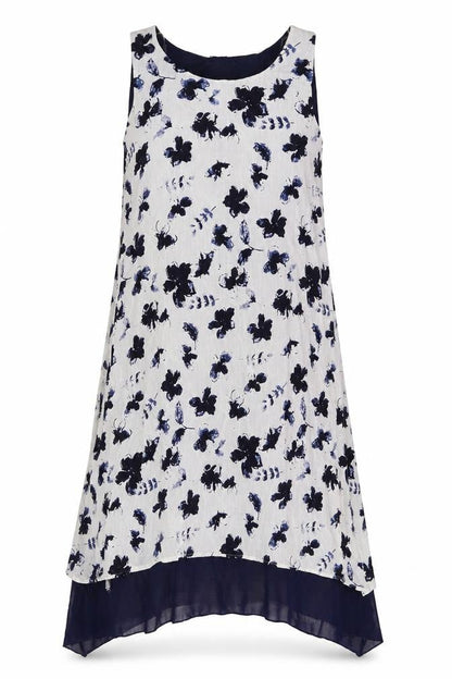 Saloos Women’s Multicoloured UK 12 Floral Hi-Low Dress