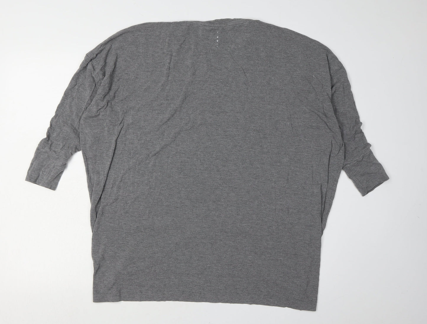 Asquith Women's Grey L Basic Dolman Sleeve Top
