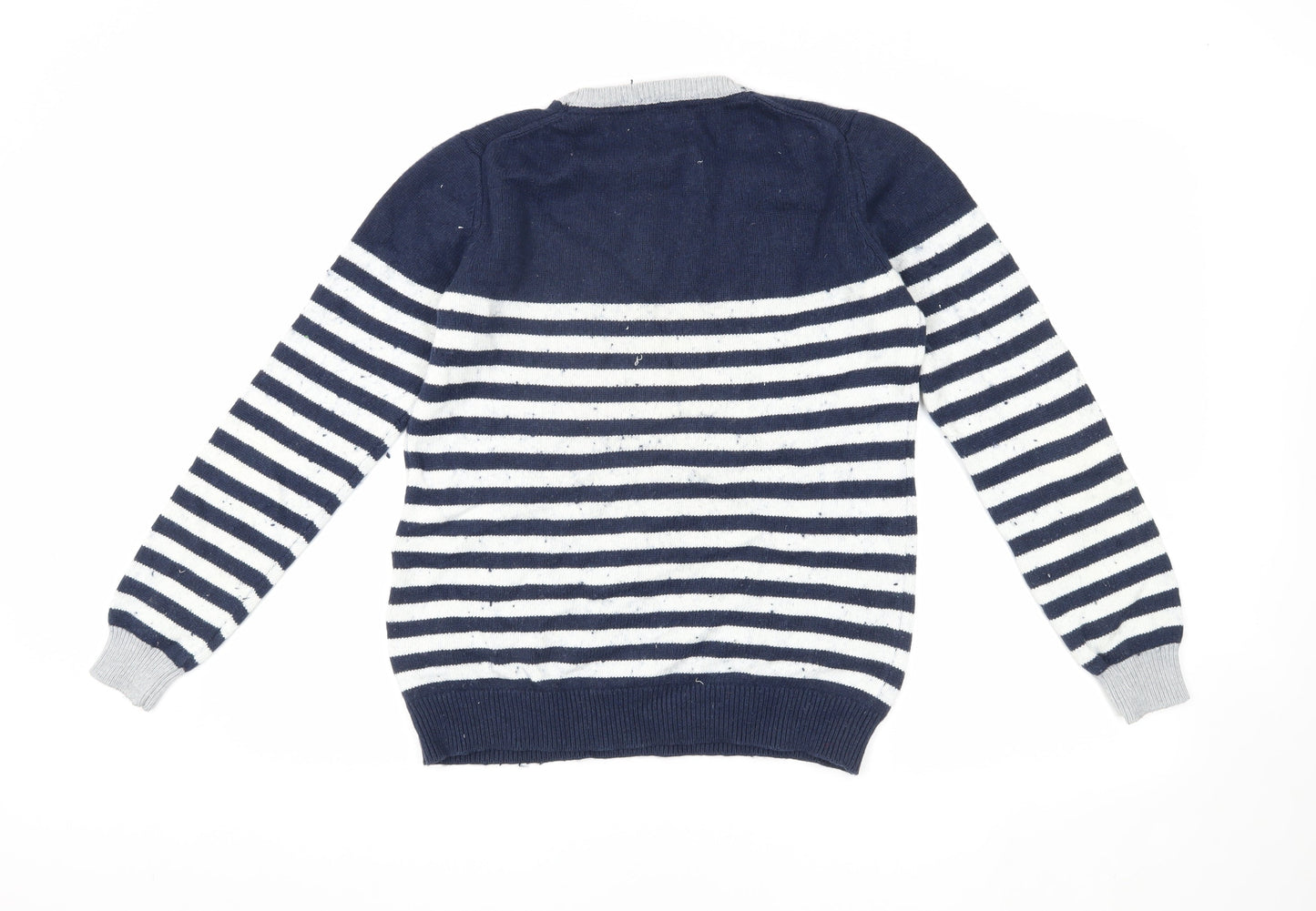 Crew Clothing Women's Blue Striped Pullover Jumper Size 12