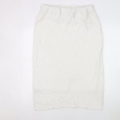 MNG Women’s Ivory Skirt, L, Regular Fit