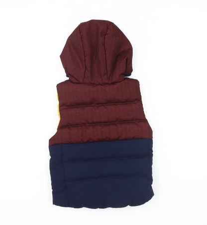 Quechua Boys' Multicoloured Puffer Jacket, Hooded, 2 Years