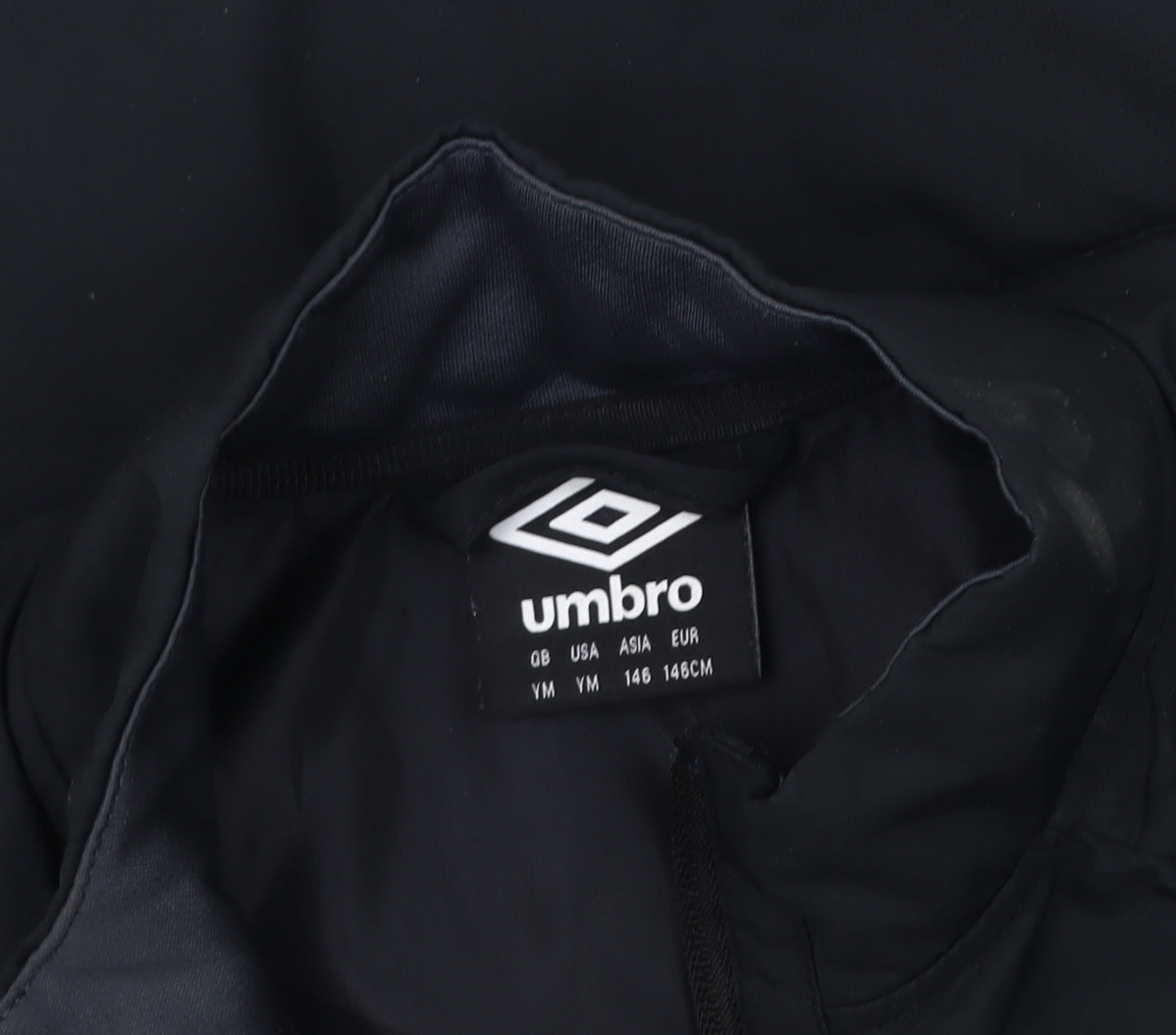Umbro Boys Black Puffer Jacket 11 Years Lightweight Sports