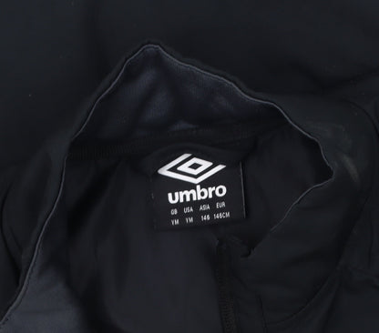 Umbro Boys Black Puffer Jacket 11 Years Lightweight Sports