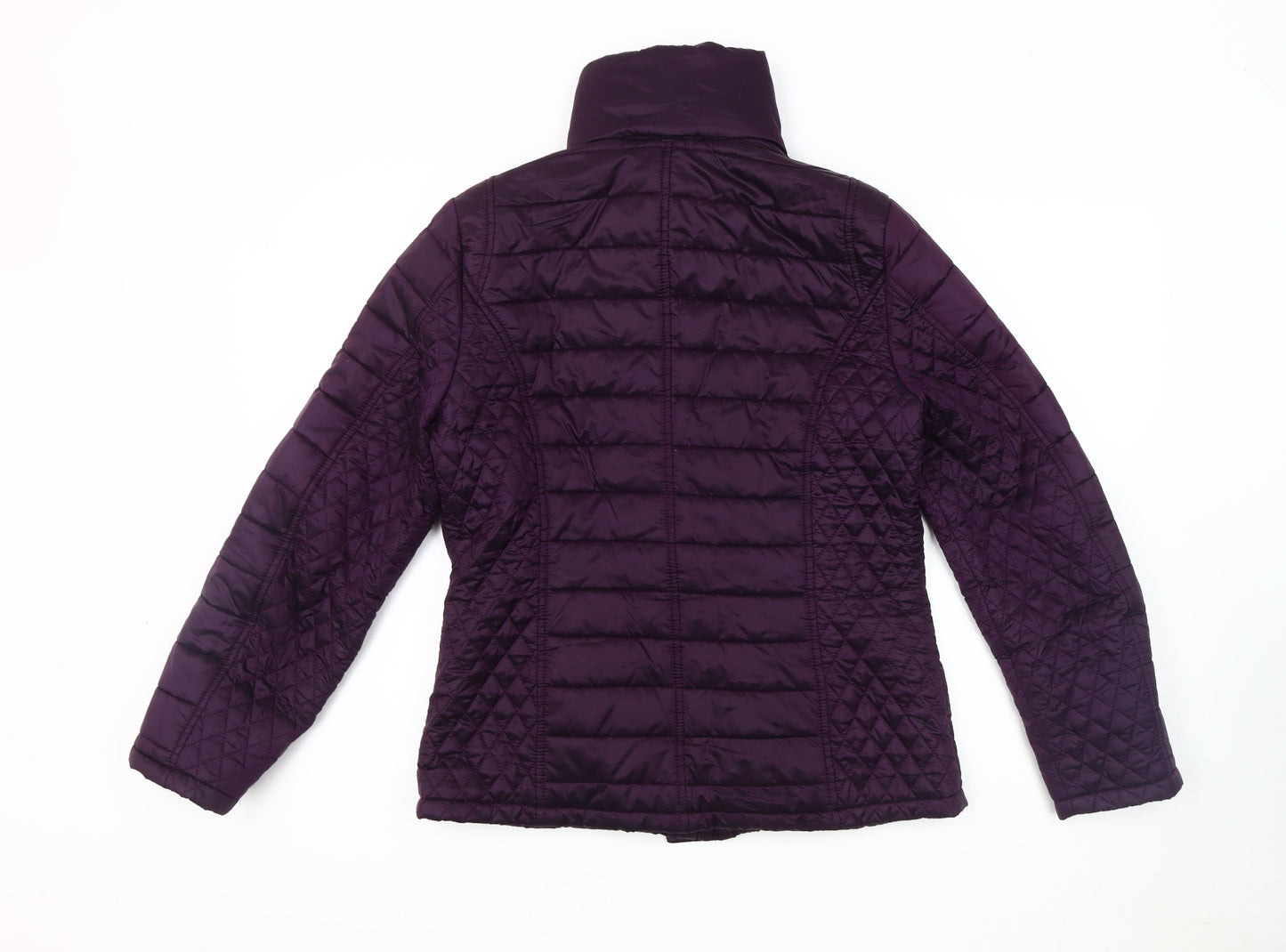 Olsen Purple Quilted Women's Jacket - Size S, Casual Winter Wear