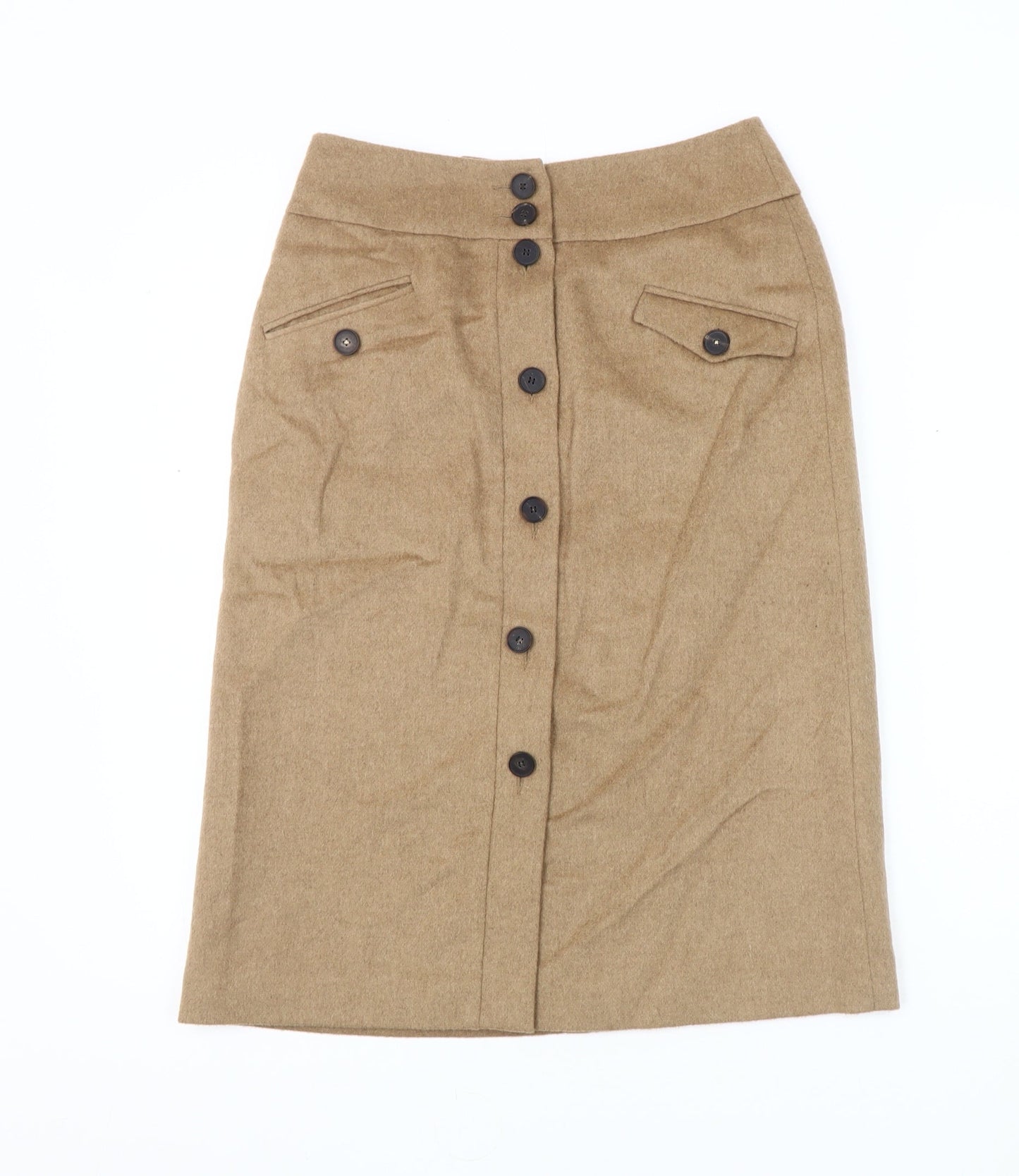 Womens UK Size 8 Jigsaw Straight & Pencil Twill Skirt