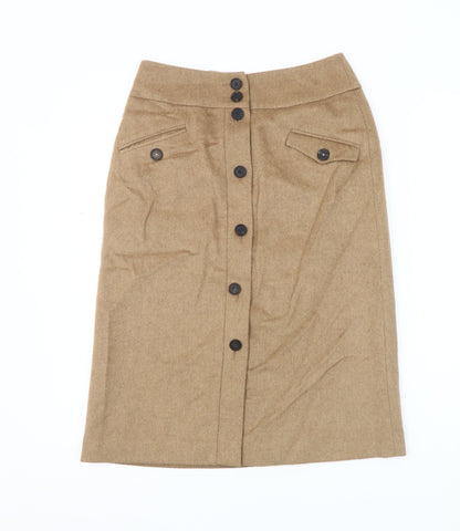 Womens UK Size 8 Jigsaw Straight & Pencil Twill Skirt