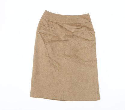 Womens UK Size 8 Jigsaw Straight & Pencil Twill Skirt