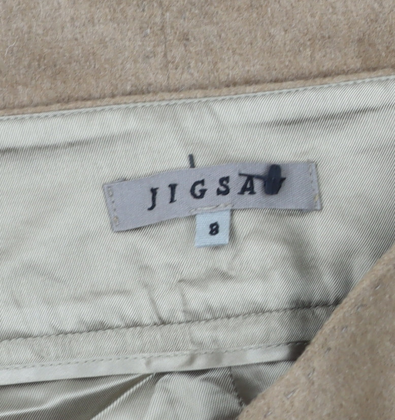 Womens UK Size 8 Jigsaw Straight & Pencil Twill Skirt