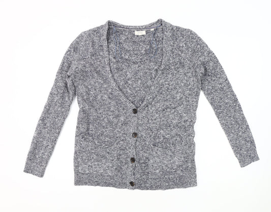 Fat Face Women's Grey Cardigan V-Neck Size 6