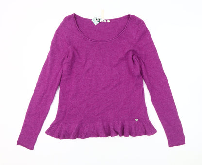 Womens UK Size 12 No Data Purple Pullover Jumper