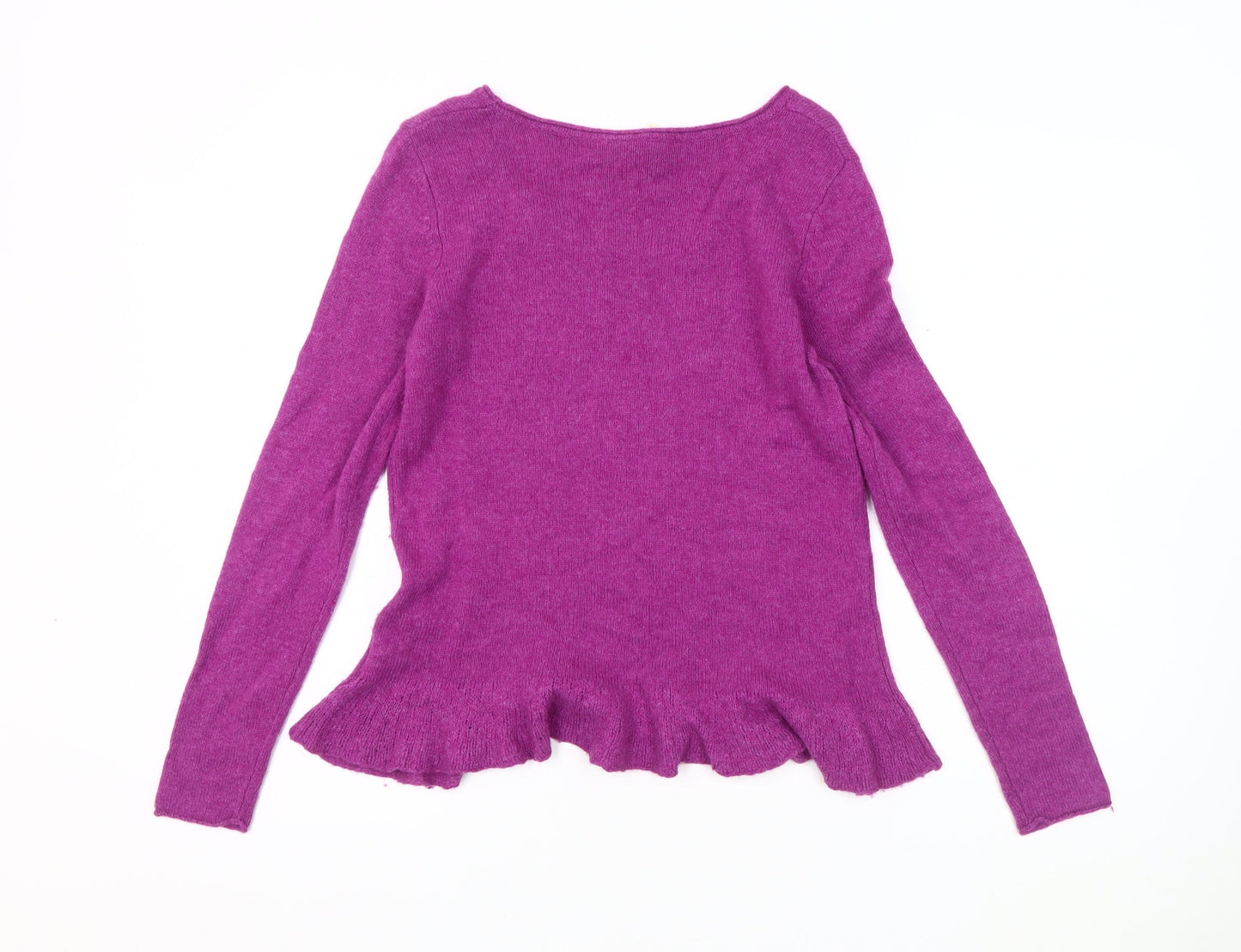 Womens UK Size 12 No Data Purple Pullover Jumper