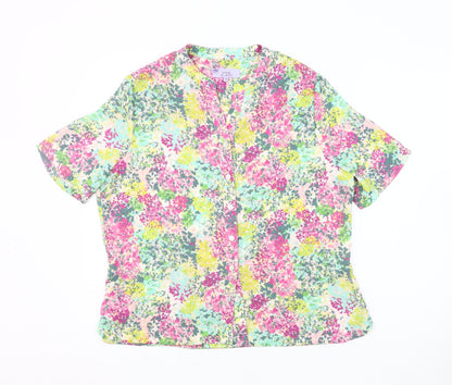 Womens UK Size 16 Honor Millburn Multicoloured Cropped Blouse