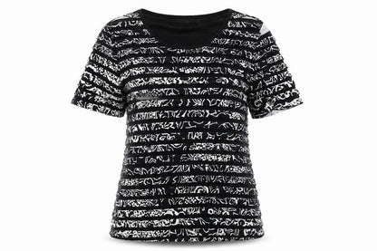 Womens UK Size S CC Black Basic T-Shirt