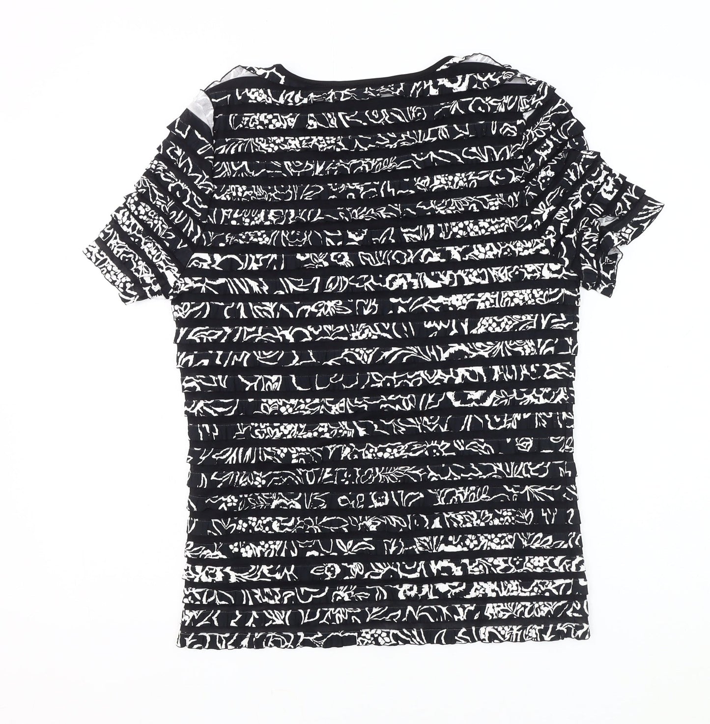 Womens UK Size S CC Black Basic T-Shirt