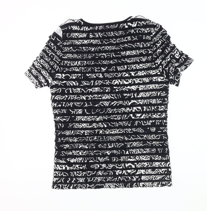 Womens UK Size S CC Black Basic T-Shirt