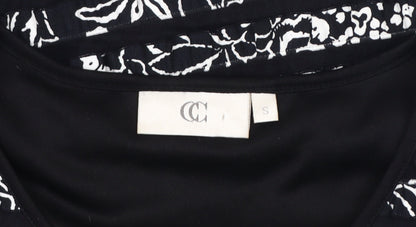 Womens UK Size S CC Black Basic T-Shirt