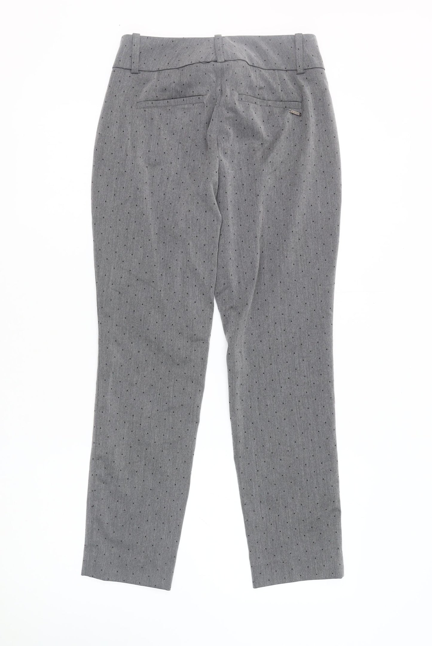 Calvin Klein Women's Grey Polka Dot Trousers Size 2