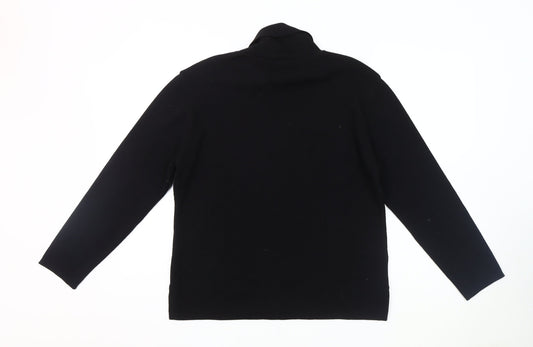 Chianti Women's Black High Neck Jumper, Size L