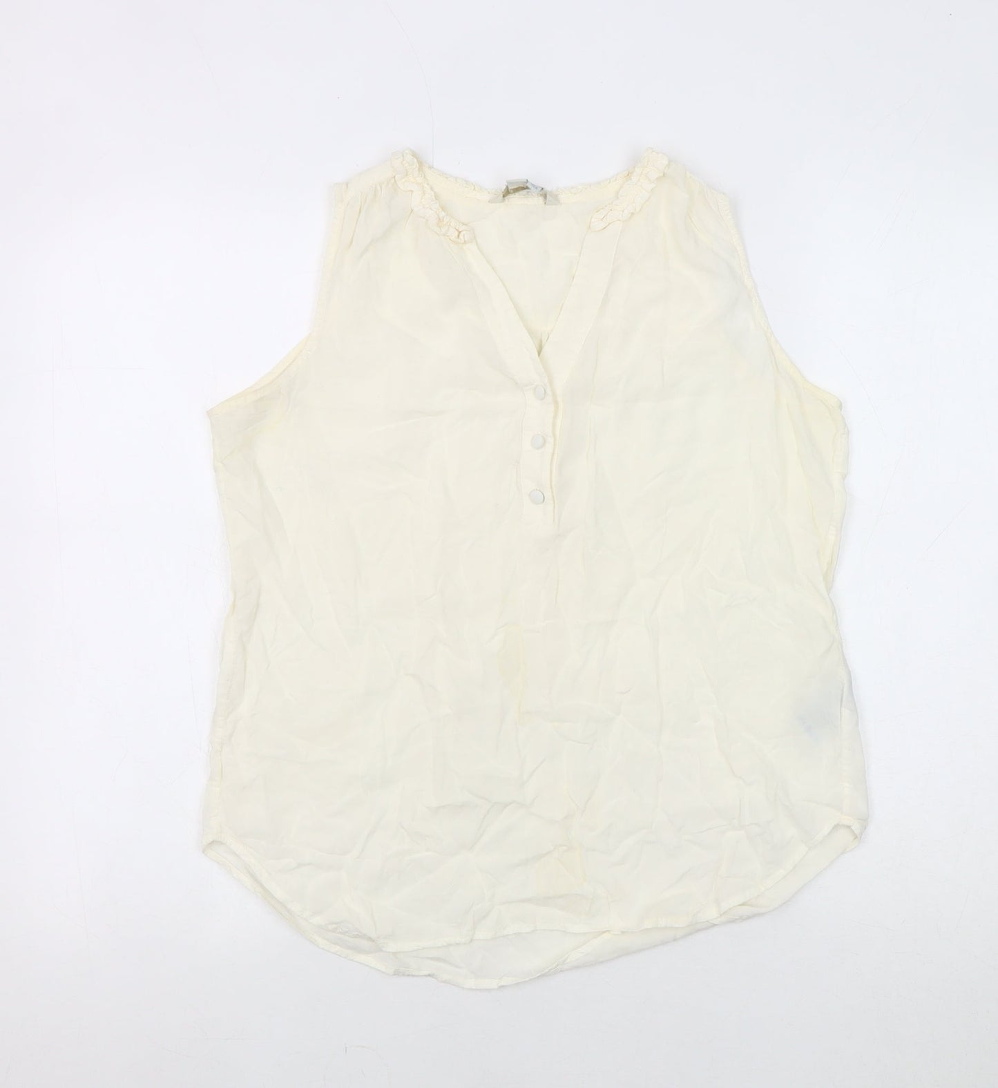 Boden Women's Ivory Sleeveless Blouse - Size 12