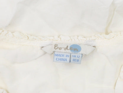 Boden Women's Ivory Sleeveless Blouse - Size 12