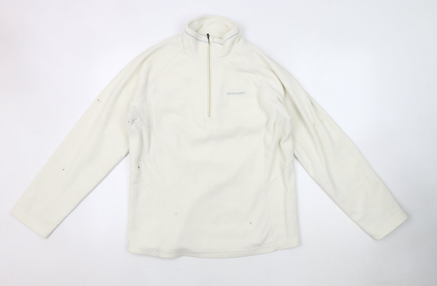 Craghoppers Women's White Fleece Sweatshirt, Size 14