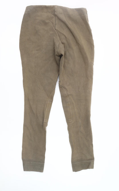 Tally Ho Women's Brown Slim Fit Trousers Size 30R