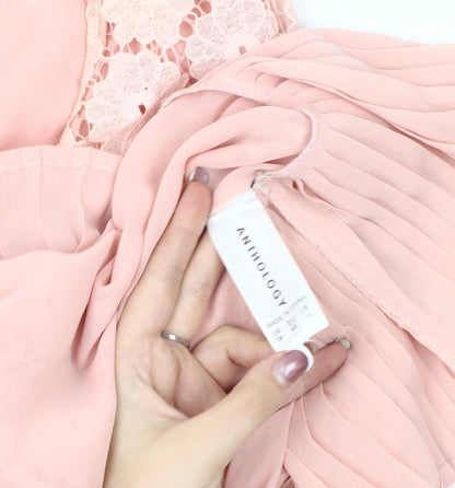 Anthology Women's Pink Lace Camisole Blouse, Size 14